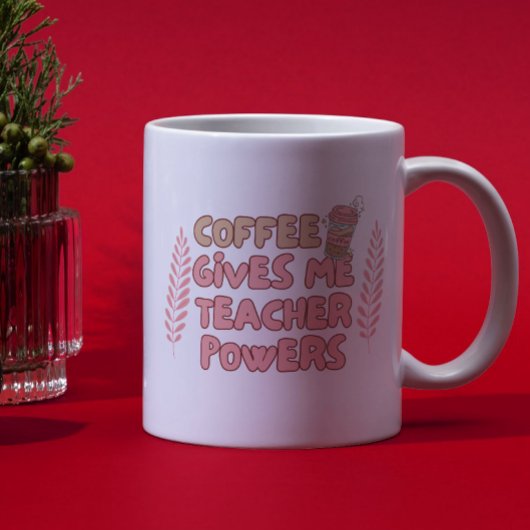 Tasse Rétro Bulles Typographiques 'Le Café Me Donn