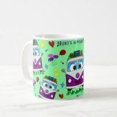 Tasse Rétro Campervan – Édition Bruno (Devant gauche)