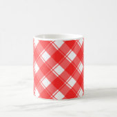 Tasse rétro carreaux rouge et blanc (Centre)