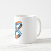 Tasse Rétro Classique Étoile Éclatée Möbius Cinéti (Devant droit)