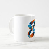 Tasse Rétro Classique Étoile Éclatée Möbius Cinéti (Devant gauche)