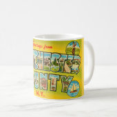 Tasse Rétro Comté de West Chester NY (Devant droit)