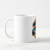 Tasse Rétro de Plage Mode Été Paradis (Gauche)