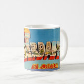 Tasse Rétro Ft Lauderdale Floride (Devant droit)
