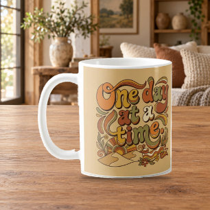 Tasse Rétro Groovy des Années 70 'Un Jour à la Foi