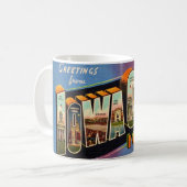 Tasse Retro Iowa City (Devant gauche)