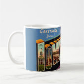 Tasse Retro Iowa City (Gauche)