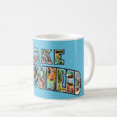 Tasse Rétro Lac Arrowhead (Devant droit)