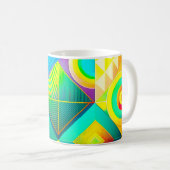 Tasse Rétro Pop Géométrie – Milieu de Siècle Color (Devant droit)