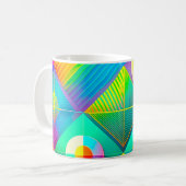 Tasse Rétro Pop Géométrie – Milieu de Siècle Color (Devant gauche)