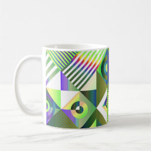 Tasse Rétro Pop Géométrie – Milieu de Siècle Color