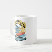 Tasse Rétro Surf Flow With The Happy Waves (Devant gauche)