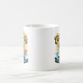 Tasse Rétro Surf Flow With The Happy Waves (Centre)