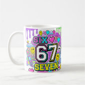 Tasse rétro Y2K 67 Six Seven esthétique (Gauche)
