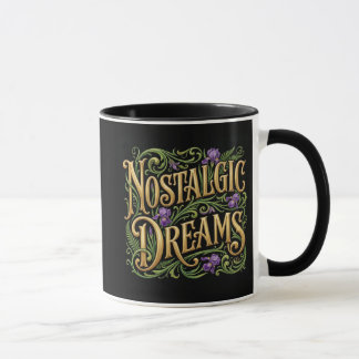 Tasse Rêves Nostalgiques Noirs