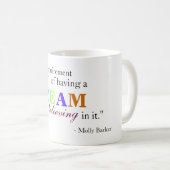 Tasse rêveuse de citation (Devant droit)