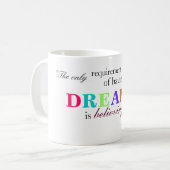 Tasse rêveuse de citation (Devant gauche)