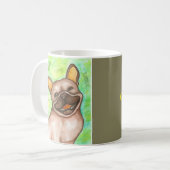 Tasse riante de bouledogue français (Devant gauche)