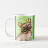 Tasse riante de bouledogue français (Gauche)