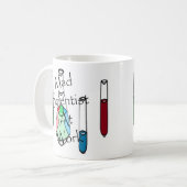 Tasse ringarde de TIGE de scientifiques de chimie (Devant gauche)