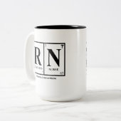 Tasse (RN) d'infirmier autorisé, avec la citation (Devant gauche)