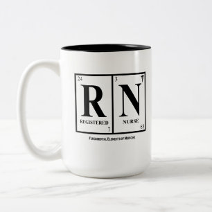 Tasse (RN) d'infirmier autorisé, avec la citation