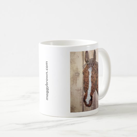 Tasse rocheuse de collage de cheval (Devant droit)