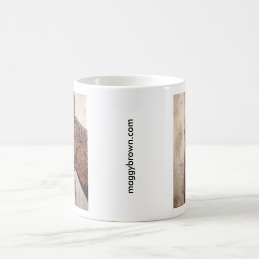 Tasse rocheuse de collage de cheval (Centre)