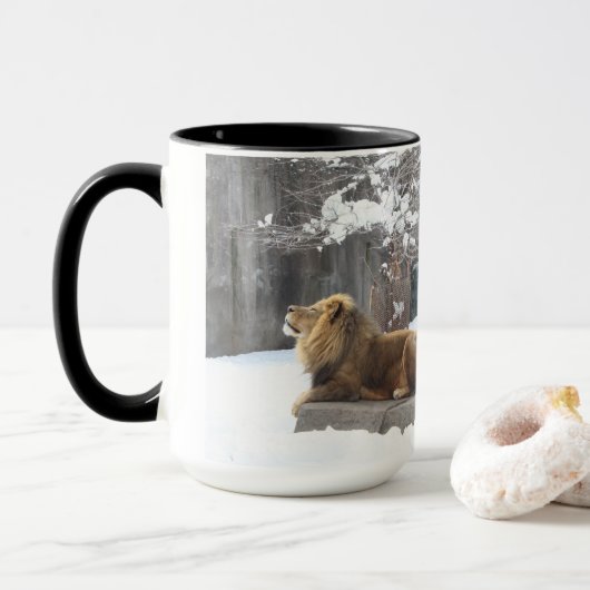Tasse Roi dans la neige (Avec donut)