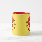 Tasse romantique de tarte de bonbon (Centre)