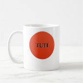 Tasse ronde rouge de Tuit (Gauche)