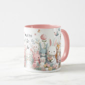 Tasse Rose Animaux de la Forêt Future Maman (Devant droit)
