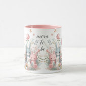 Tasse Rose Animaux de la Forêt pour Future Maman (Centre)