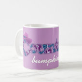 Tasse rose bleue de denim "de rustre de pays" (Devant gauche)