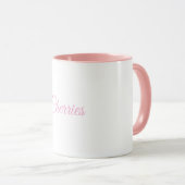 Tasse rose 'Cerises' (Devant droit)