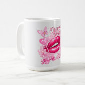 Tasse Rose Coquette Sweet & Sassy (Devant gauche)