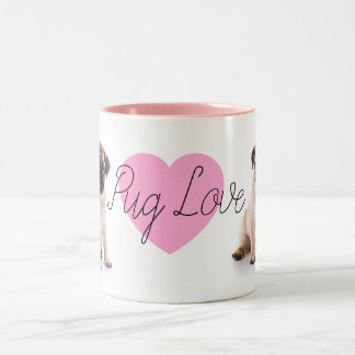 Tasse rose d'amour de carlin