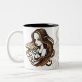 Tasse rose d'ange de boule de cristal d'ambre de (Gauche)