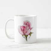 Tasse rose d'aquarelle vintage (Gauche)