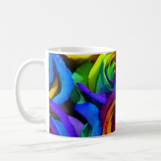 Tasse rose d'arc-en-ciel (Gauche)