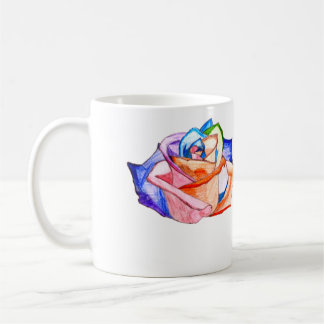 Tasse rose d'arc-en-ciel