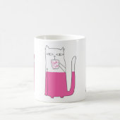Tasse rose de chat de genièvre (Centre)