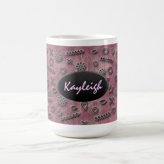 Tasse rose de concepteur (Centre)