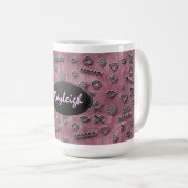 Tasse rose de concepteur (Devant droit)