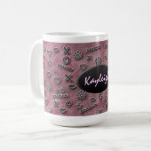 Tasse rose de concepteur (Devant gauche)
