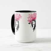 Tasse rose de demoiselle de honneur de Valuegem (Devant gauche)