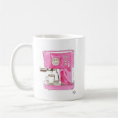 Tasse rose de fabricant de café express (Gauche)