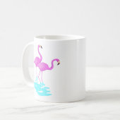 Tasse rose de Flamant rose (Devant gauche)