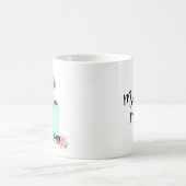 Tasse rose de fleurs de Tiffany de maman maltaise (Centre)