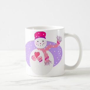 Tasse rose de gallon de neige